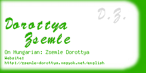 dorottya zsemle business card